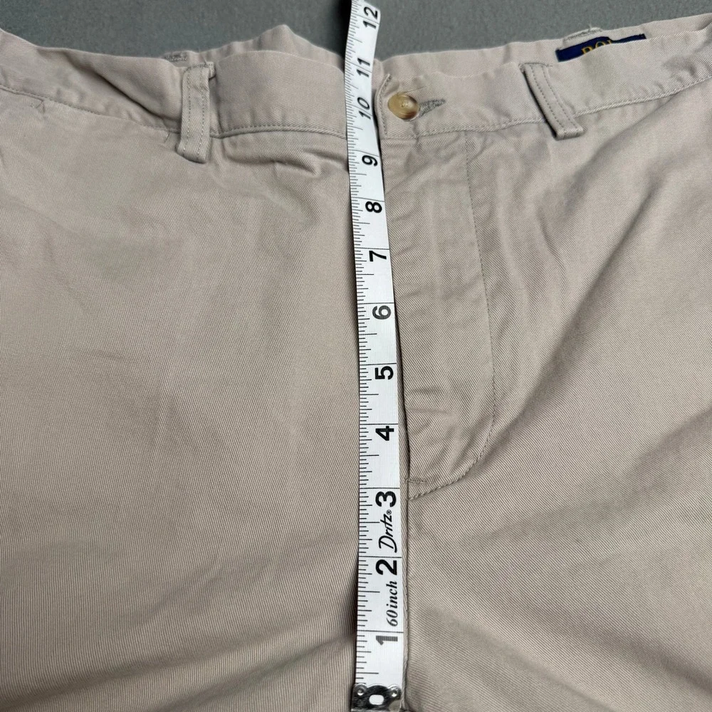 Polo Ralph Lauren Mens Classic Fit 9 Chino Shorts Tan Khaki Cotton Twill 38